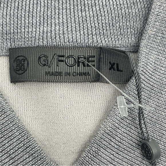 G4 G/Fore Mens Size XL Merino Wool blend Golf Pullover Sweater gray New - Picture 8 of 11